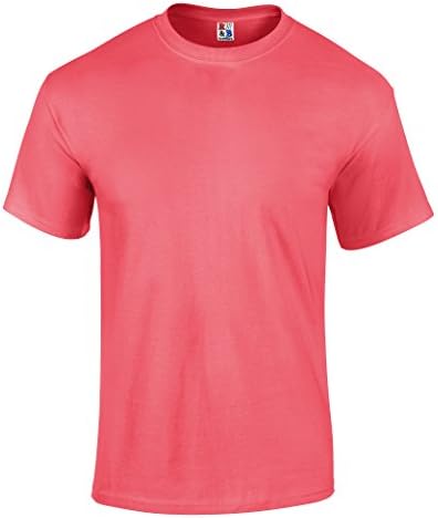 Men's Heavyweight 100% Cotton T Shirt Made in USA by R W &amp; B Outfitters S - 3XL Watermelon Medium