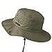 Extra Big Size Brushed Twill Aussie Hats - Olive 2XL-3XL
