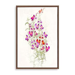 signwin Framed Canvas Wall Art Simple Colorful Flowers...