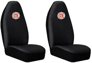 Amazon.com: Front High Back Seat Covers Set - Fire Fighter Firefighters