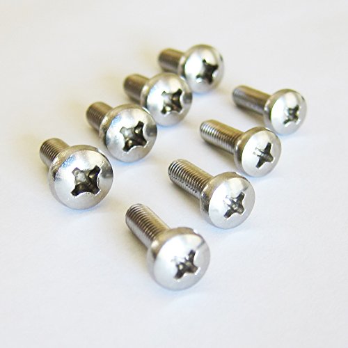 (4) RSD Stainless Steel License Plate Screws For Mercedes Benz