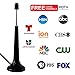 Luxtronic DT101 Digital TV Extendable Antenna - Portable Indoor/Outdoor Aerial for USB TV Tuner/Digital Television/DAB Radio - with Magnetic Base and Extendable Rod