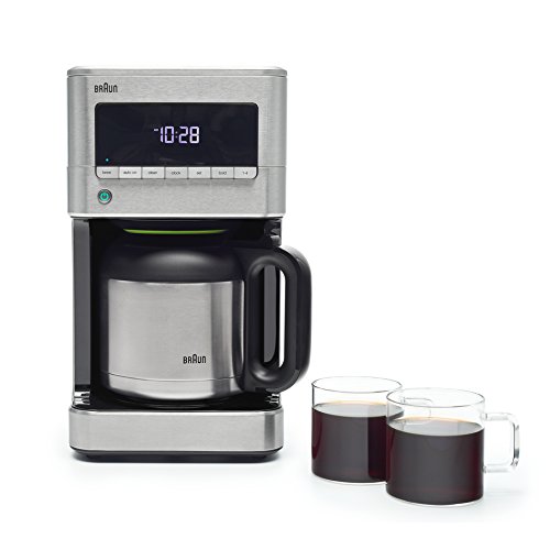 Braun KF7175 Brew Sense Thermal Drip Coffee Maker, Stainless Steel from