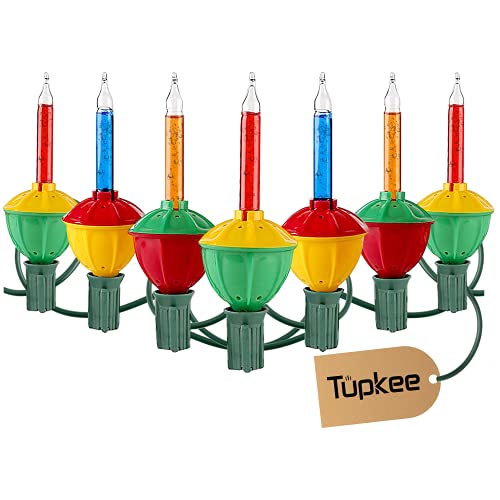 Tupkee Christmas Bubble Lights Set of 7 MultiColor Lights Bubble