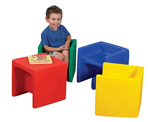 Childrens Factory CF910-007 Cube Chairs - Set of 4