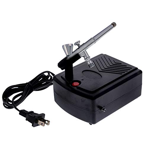 Master Airbrush Cake Decorating Airbrushing System Kit with a Set of 4 Chefmaster Food Colors