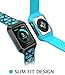 i-Blason Band Compatible with Apple Watch 38 mm 2015 Release, Unity Series Premium Hybrid Protective Bumper Protective Case [Not Compatible with 42 mm] (Blue)