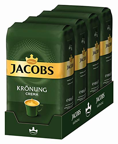 Jacobs Kaffeebohnen Krönung Crema, 4er Pack, 4 x 1 kg Bohnenkaffee – Bild 6