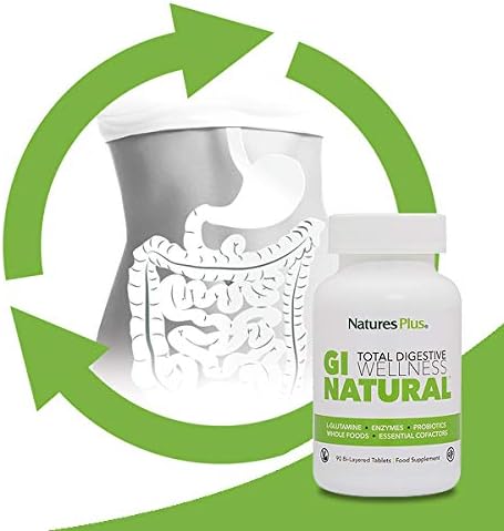 NaturesPlus GI Nutra Total Digestive Wellness, Probiotics Supplement with Prebiotics, Enzymes, Calcium, Glutamine Powder - Image 4
