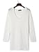 Choies Women's Acrylic V-Neck Hooded Long Sleeve Loose Sweater