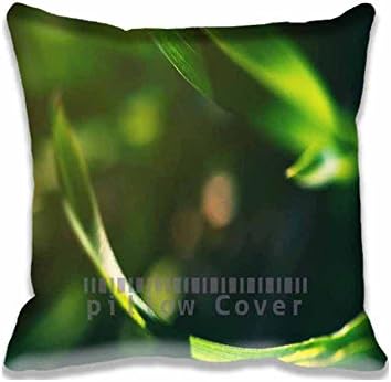 Cotton Polyester Pillowcase 20x20inch Twin Sides,A And B 2 Leaf Pillow Case Coushion Cover Protector Decorative for Home Hotel Couch Bed
