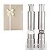 Pepper Grinder - Salt And Pepper Grinder Set|Salt And Pepper Grinder|Pepper Mills Grinders|Mini Thumb Push Mill With Stand