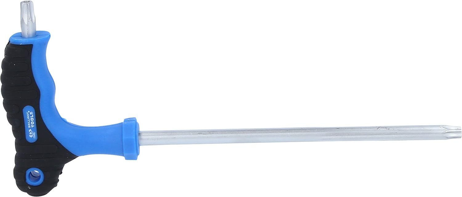 BRILLIANT TOOLS BT041017 T-Handle Torx® with Face Hole Allen Key T40 x 150 mm [Powered by KS Tools] — image 1