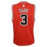 Outerstuff Dwyane Wade NBA Chicago Bulls Official Road Red Player Replica Jersey Youth S-XL