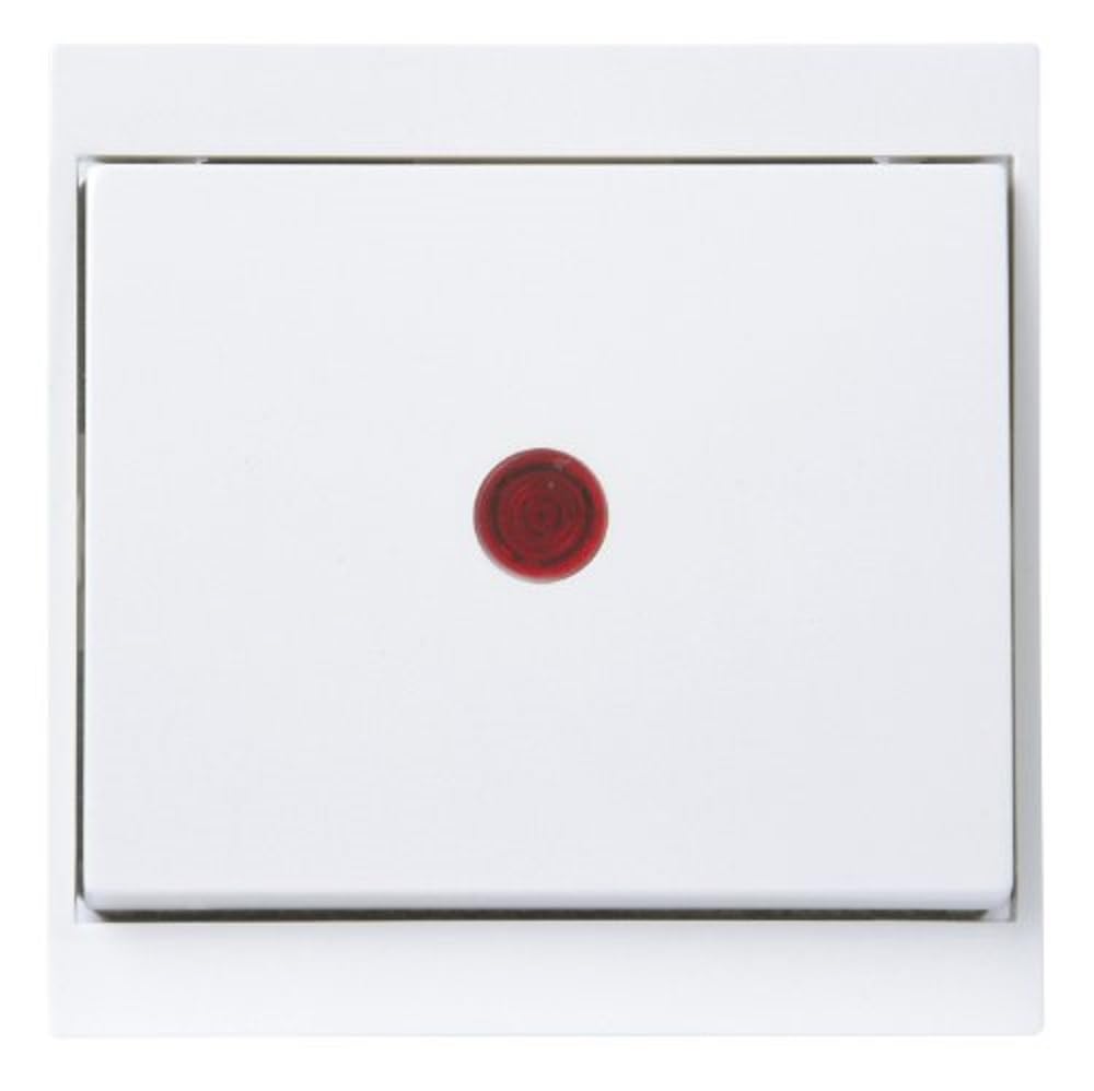 Kopp Malta 621666085 Control Switch (On and Off) with Lens and Light Arctic White