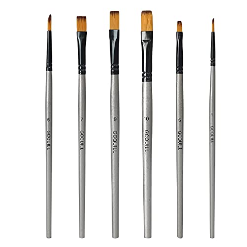 GC QUILL 48 x 12ml Acrylic Paint Tubes with 6 Brushes, Knives, Canvas, Easel, for Artist Painting on Wood, Ceramic, Fabric, Crafts GC-APK48