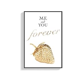 Framed Canvas Wall Art for Living Room, Bedroom Strawberry Canvas Prints for Home Decoration Ready to Hang - 16x24 inches