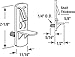 Prime-Line Products U 9395 Self-Locking Shelf Support Peg, 1/4 in. Outside Diameter, 5/8 in. Shelf, Clear Plastic (Pack Of 6)