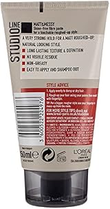 L'Oreal Paris Studio Line Shine-Free Fibre Paste Matt Messy Look 150ml Pack of 1 view 2
