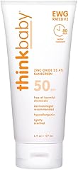 Thinkbaby SPF 50+ Baby Sunscreen – Safe, Natural Sunblock for Babies - Water Resistant Sun Cream – Broad Spectrum UVA/UVB Sun