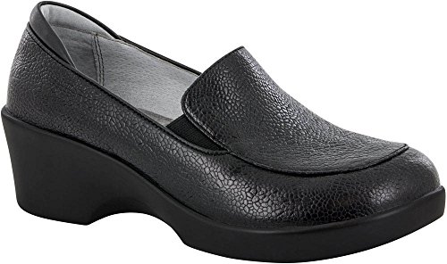 Alegria Womens Emma Masonry Black Slip-On - 39
