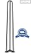 Industrial By Design 40” Table Legs - Heavy Duty Desk Legs, Hairpin Legs, Furniture Legs - DIY Coffee Table Legs, Metal Table Legs, Dresser Legs end Table Legs- Set of 4 (Silver)