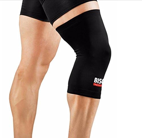 BISON OUTFITTERS Copper Knee Sleeves for Weight Lifting, Crossfit, Basketball, Volleyball, Running and Injury Recovery - Provides Compression, Warmth & Support - Men & Women - (Large)