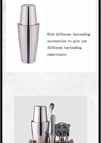 FAGavin Cocktailherstellung Set 10 Stück Boston Set für Barkeepers - Home Bar Set Zubehör, Edelstahl Barkeeper mit, Sieb… – Bild 7