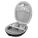 Linkidea Headphone Case for Bose QC35 II, QC35, QC25, QC15, SoundTrue II, SoundLink Around-Ear Headphones II Hard Shell Bose QuietComfort Carrying Case/Travel Bag (Black PU, Silver Inner) primary