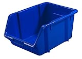 Stack-On BIN-1514 Parts Storage Organizer Bin, Large, Blue
