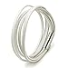 JEWELRIESHOP Monotone Rough Finish Genuine Leather Wrap Bracelet Wristband
