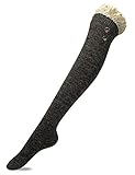 Women’s Wool Over The Knee Socks High Button Lace Boot Socks