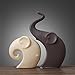 Ctystallove Home Decor Accessories Animal Porcelain Ornaments Ceramic Crafts Art Figurines (Elephant)