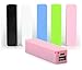 iContact IC-PB216 2600mAh Portable Backup Battery Charger USB Power Bank for Smart Phones and other Digital Devices - Retail Packaging - Pink