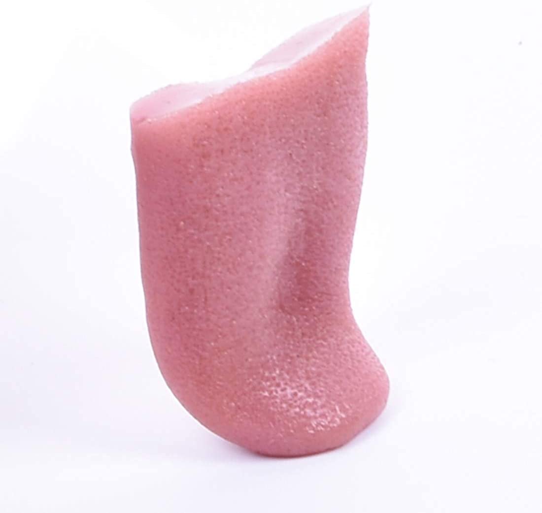 SUMAG 2Pcs Realistic Fake Tongue Stretchy Fake Tongue Tricks Artificial Tongue Prop Horrible Realistic Tongue Halloween Gross Jokes Prank Tricks Stretchable Tongue Toys Horrific Magicians Props