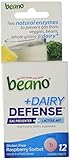 Beano Plus Dairy Defense Gas Preventer and Lactose Aid, 12 Count