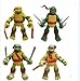 ZG&HY NEWEST! 4PCS Lot TMNT Teenage Mutant Ninja Turtles Action Figures Anime Movie Xmas Gift, Without Original Packing