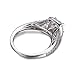 Jewelrypalace Women's 1.4ct CZ Engagement Ring Wedding Band 925 Sterling Silver