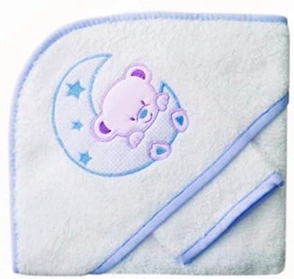 Pour Enfant Blanc Bleu Ou Sortie De Bain Bebe Nosbebes Nouveau Nes Ou Nourrisson Serviette De Bain Bebe 100 Coton Idee Cadeau Naissance Bebe Serviette A Capuchon Pour Bebe Brode Serviettes Et