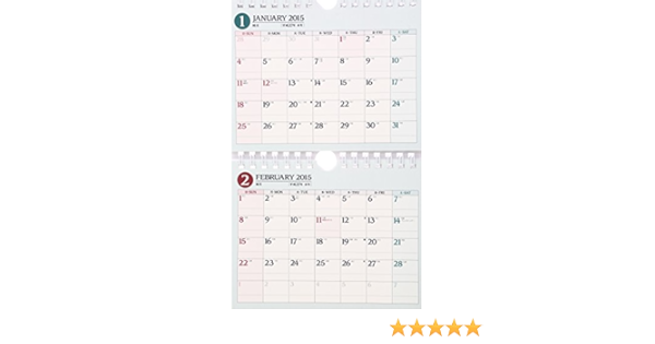 C101 Noltyカレンダー壁掛け1 15 カレンダー Amazon Com Books