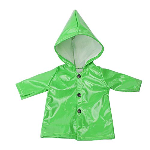 Rucan Doll Raincoat Rain Clothes for 18 Inch American Girl Doll Accessory (C)