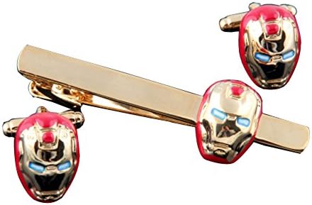 Covink Iron Man Red and Gold Cufflinks Men's Cuff Links Marvel Comics
