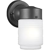 Sea Gull Lighting 8550001-12 Outdoor-Wall One-Light Outdoor Wall Lantern, Black
