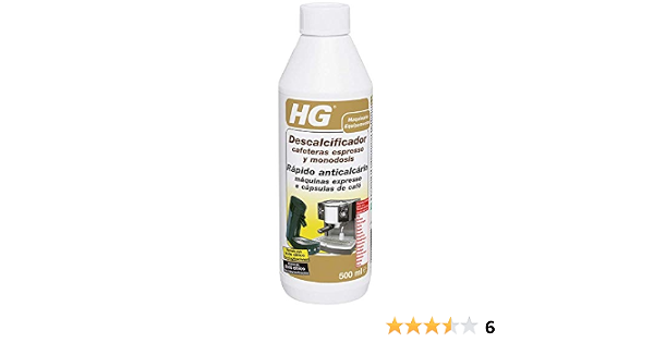 HG Descalcificador cafeteras espresso y monodosis, Inodoro y Biodegradable,  500 ml : Amazon.es: Hogar y cocina