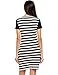 Zeagoo Womens Maternity Nursing Striped Patchwork Slim Pencil Dress for Breastfeeding