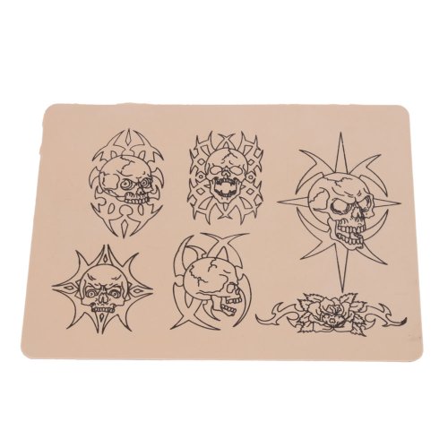 5 x Sheets of Assorted Mixed Designs Tattoo Tattooing Practice Skins for Needle Machine Supply 8 X 6 Inch - Thumbnail 3