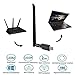 Wireless WiFi Adapter 1200Mbps USB3.0 WiFi Dongle 2.4G/5G 802.11ac Network Adapter with High Gain Antenna for Desktop Laptop PC Support Windows XP/10/8/8.1/7/Vista,OS 10.6-10.15