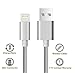 Direct Wire & Cable Nylon USB Lightning Cable Charging Cable for iPhone, 9 Inch, 3 Pack - Rose Gold/Space Gray/Gold