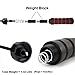 Homello Weighted Jump Rope (1LB) with Memory Foam Handles and Steel Cable - for Fitness, Crossfit, Boxing and MMA