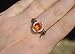 LeVian Fire Opal Ring Chocolate and Vanilla Diamonds 14K Rose Gold Size 7